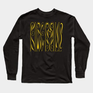 Unique Lettering T-Shirt Design Long Sleeve T-Shirt